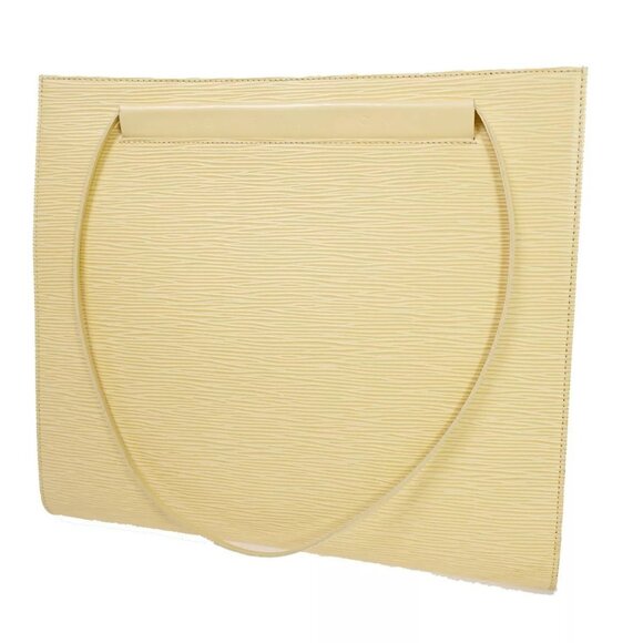 LOUIS VUITTON Logo Saint Tropez Shoulder Bag Epi Leather Vanilla M5246A 30YH433 - Picture 1 of 14